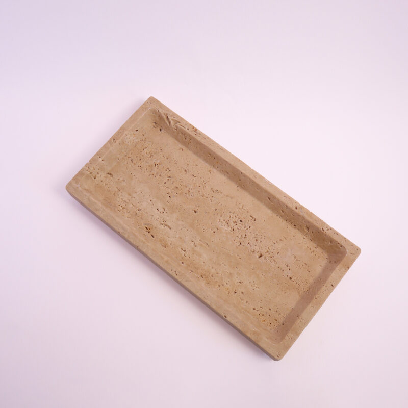 Travertine Tray - Handcrafted Accessory Display Tray