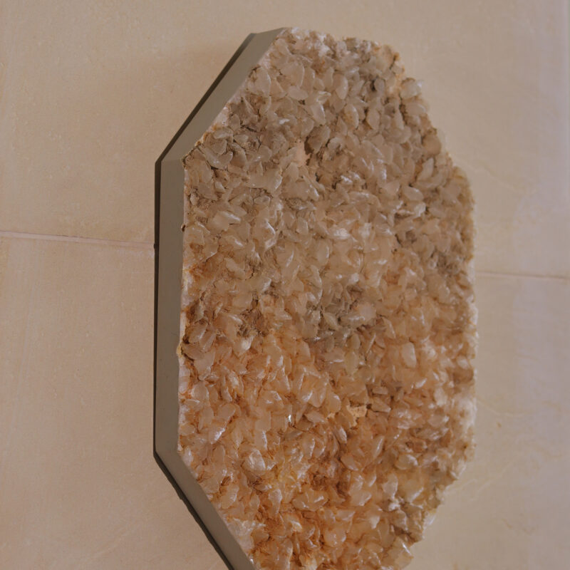 Crystal de pierre en octagone